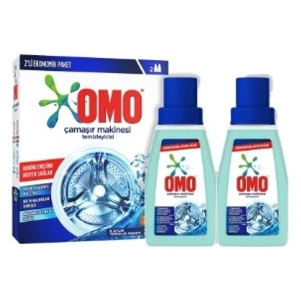 2 Adet Omo Çamaşır Makinası Temizleyici 2X200 Ml - Görsel 2