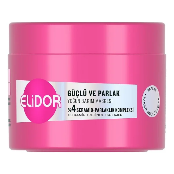 Elidor Güçlü ve Parlak Yoğun Bakım 220 ml Saç Maskesi - Görsel 3