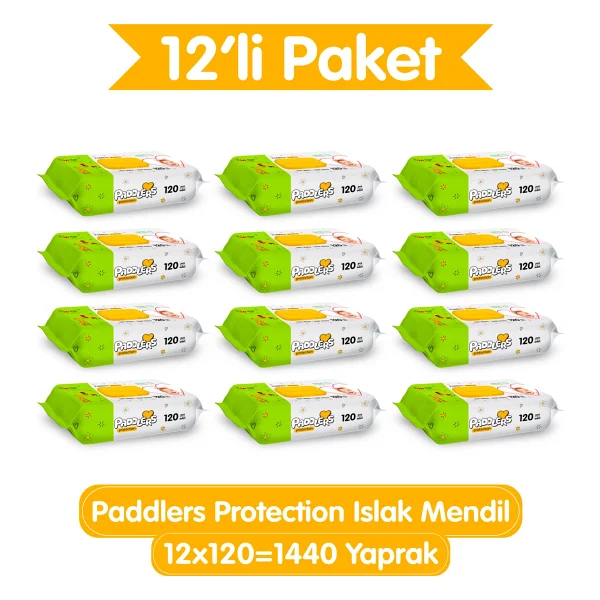 Paddlers Protection 120 Yaprak 12'li Paket Islak Mendil - Görsel 9