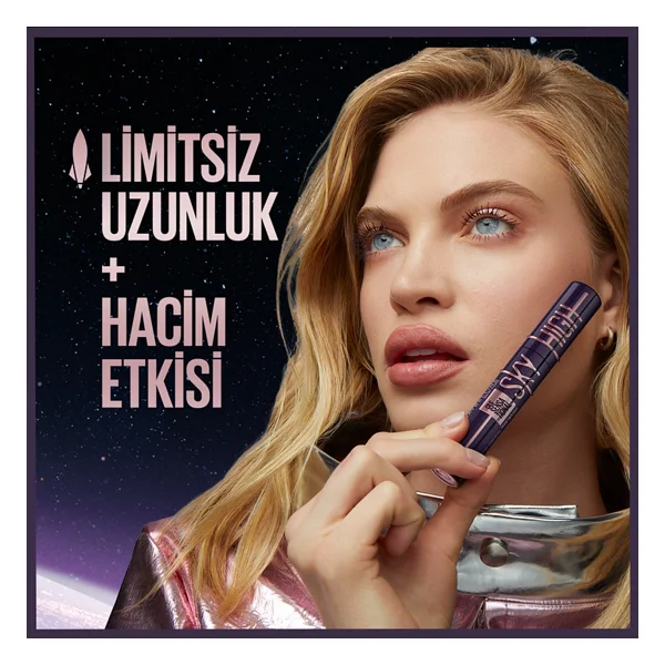 Maybelline New York Lash Sensational Sky High Plum Twilight Maskara - Görsel 7