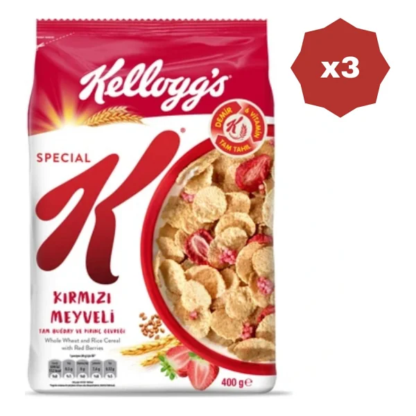Kellogg's Special K Kırmızı Meyveli 400 gr - (3 Adet) - Görsel 2