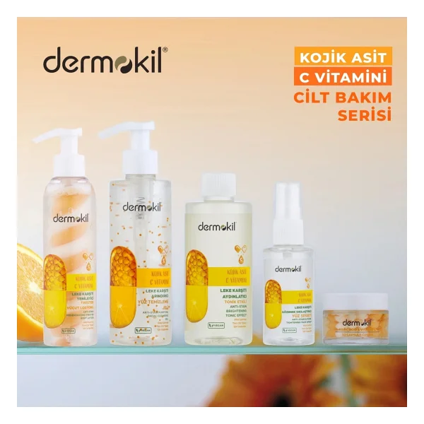Dermokil Kojik Asit C Vitamini Leke Karşıtı Arındırıcı 200 ml Yüz Temizleme Jeli - Görsel 4
