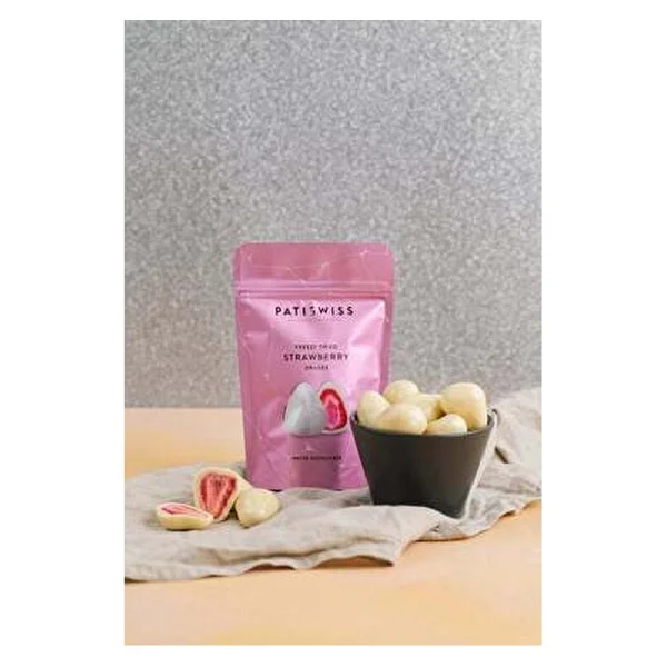 Patiswiss Beyaz Çikolata Kaplı Çilek Draje 80 gr - Görsel 5