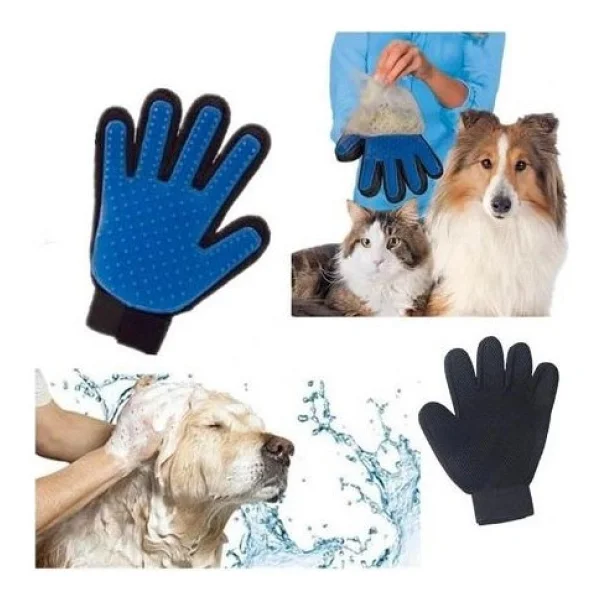 Kedi Köpek Tüy Toplama Eldiveni - Siyah - Görsel 2