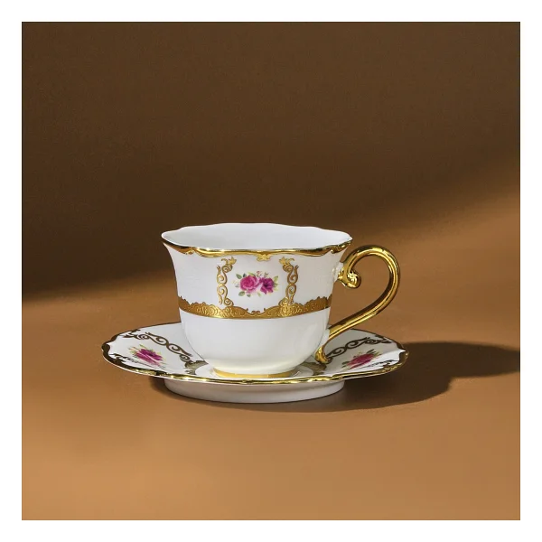 Karaca Royal Bone Elizabeth 6 Kişilik Kahve Fincan Takımı - Görsel 4