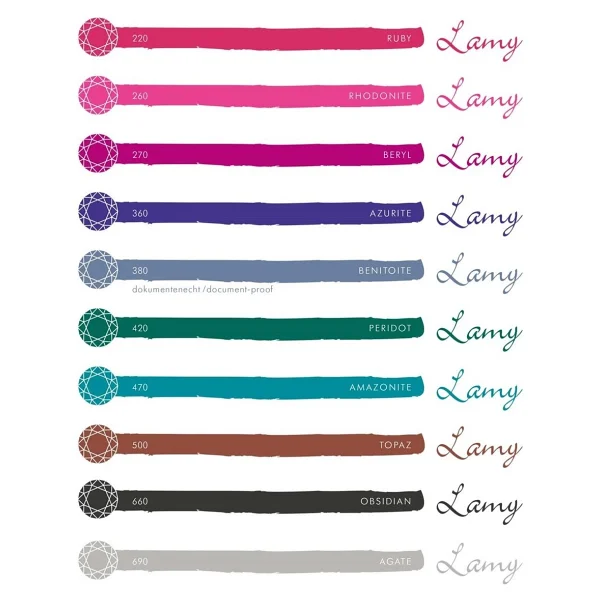 Lamy Crystal T53 30 ml Beryl Şişe Mürekkep 270 - Görsel 3