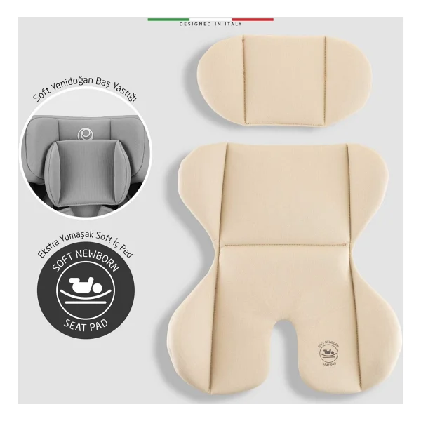 Elele ModenaFix 2 360° Dönebilen Isofixli 0-36 kg Oto Koltuğu - Görsel 9