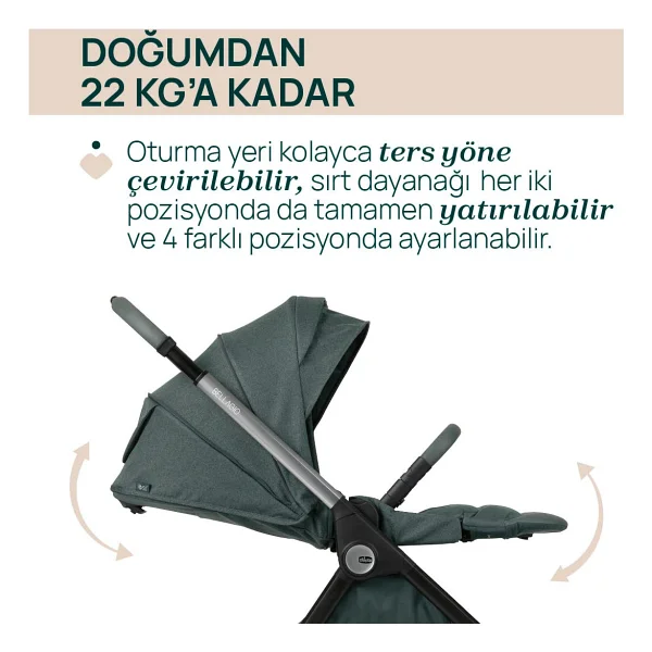 Chicco Bellagio Fir Tree Bebek Arabası - Görsel 7