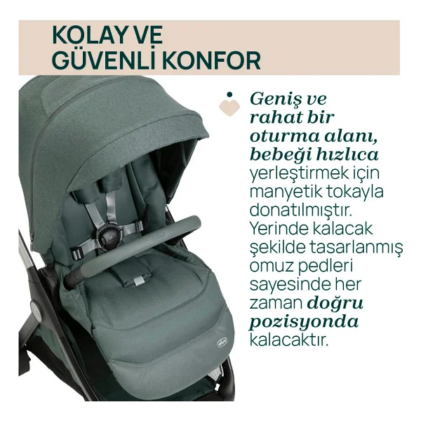 Chicco Bellagio Fir Tree Bebek Arabası - Görsel 8