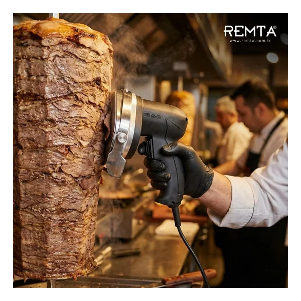 Remta Döner Kesme Makinası 10 Cm Elektrikli Döner Bıçağı - Görsel 3