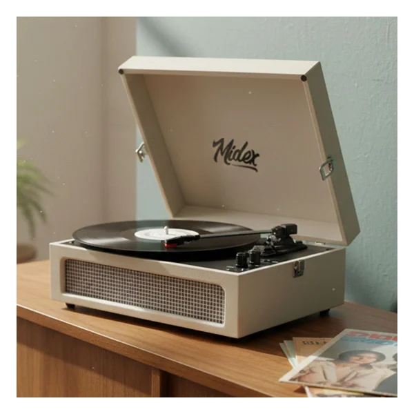 Midex MTX-420WH Beyaz Çantalı Retro Pikap - Görsel 2