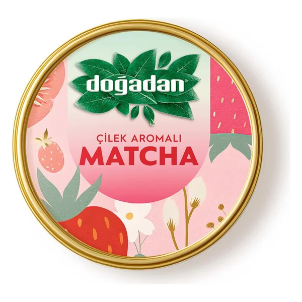 Doğadan Çilek Aromalı Matcha 25 gr - Görsel 3