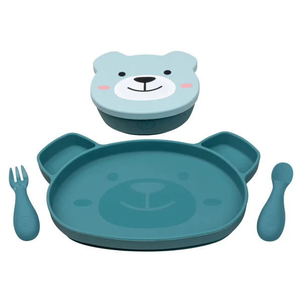 Tum Tum Silikon Beslenme Seti (7 Parça) - Boris Bear - . - Görsel 2