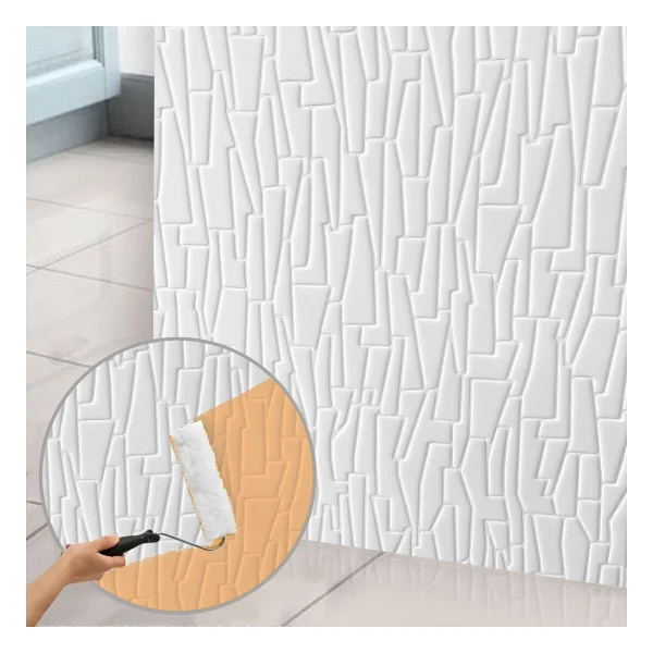 Tink Kendinden Yapışkanlı 3D Duvar Paneli Boyanabilir Dekota 60X60 cm Geometrik Desenli (14 Adet) - Görsel 9