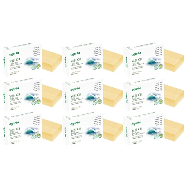 Agarta El Yapımı Doğal Sabun 150GR Yağlı Cilt (9 Lu Set) - Görsel 3