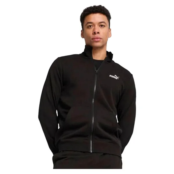 Puma Essentials No.1 682584-01 Siyah Erkek Eşofman Üstü - Görsel 6