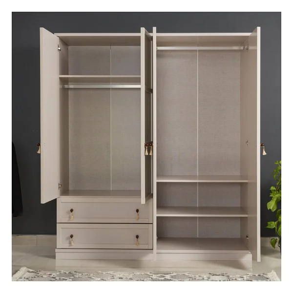 Edsy Home Doru 4 Kapaklı Dolap - Bej - Görsel 3