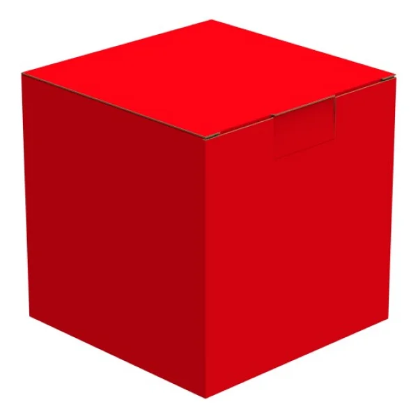 Packanya 15X15X15 - 25 Adet - Kırmızı Kilitli E Ticaret Karton Kargo Kutusu (Ofset Red Chrome) - Görsel 2