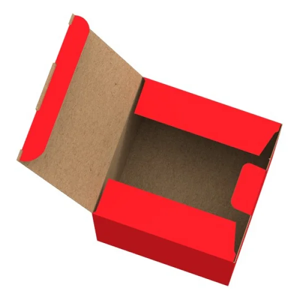 Packanya 15X15X15 - 25 Adet - Kırmızı Kilitli E Ticaret Karton Kargo Kutusu (Ofset Red Chrome) - Görsel 3