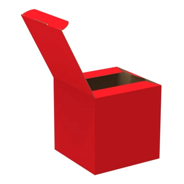 Packanya 15X15X15 - 25 Adet - Kırmızı Kilitli E Ticaret Karton Kargo Kutusu (Ofset Red Chrome) - Görsel 4