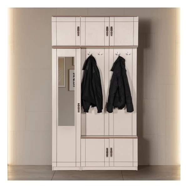Edsy Home Bodrum Yüklüklü Portmanto - Bej - Görsel 9