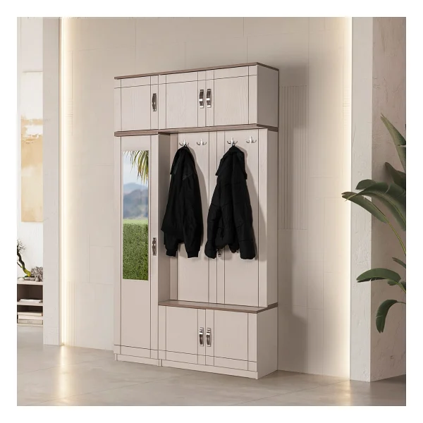 Edsy Home Bodrum Yüklüklü Portmanto - Bej - Görsel 2