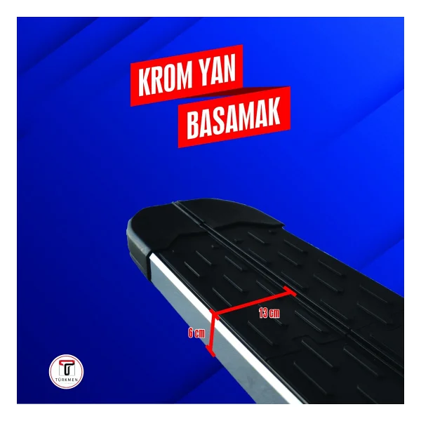 Türkmen Peugeot 3008 2 Krom Yan Basamak 183 Cm 2016-2023 - Görsel 4