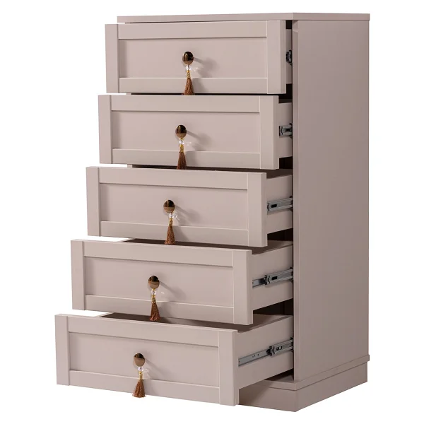 Edsy Home Doru 5 Çekmeceli Çamaşırlık - Bej - Görsel 4