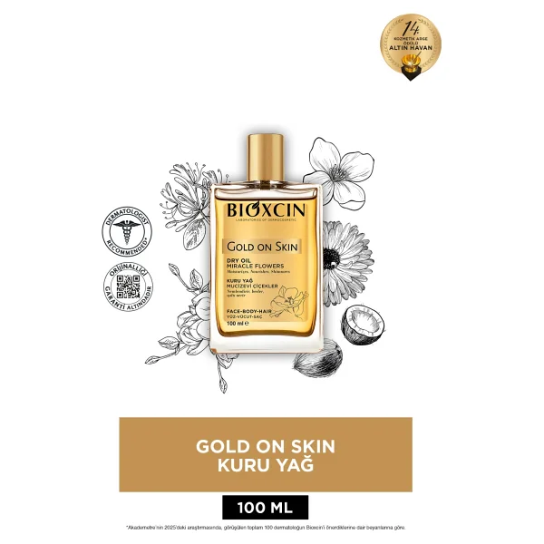 Bioxcin Gold on Skin Kuru 100 ml Vücut Yağı - Görsel 2