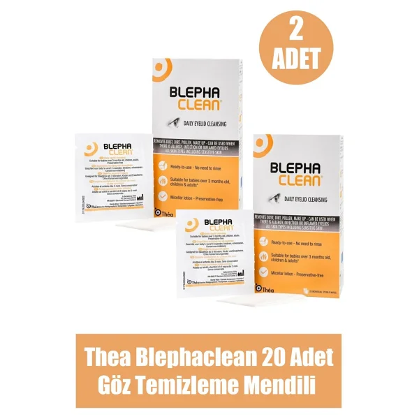 Blephaclean Steril 20'li 2 Adet Göz Temizleme Mendili - Görsel 2