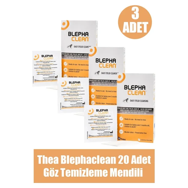 Blephaclean Steril 20'li 3 Adet Göz Temizleme Mendili - Görsel 2