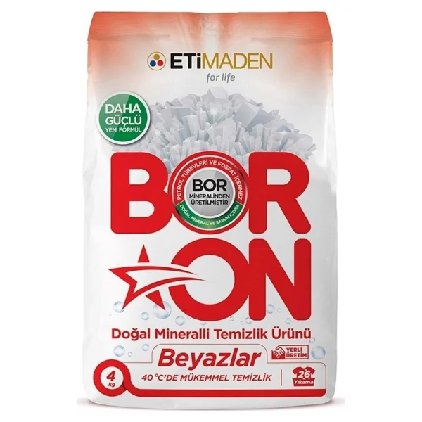 Boron Beyazlar için 4 kg Toz Deterjan - Görsel 4