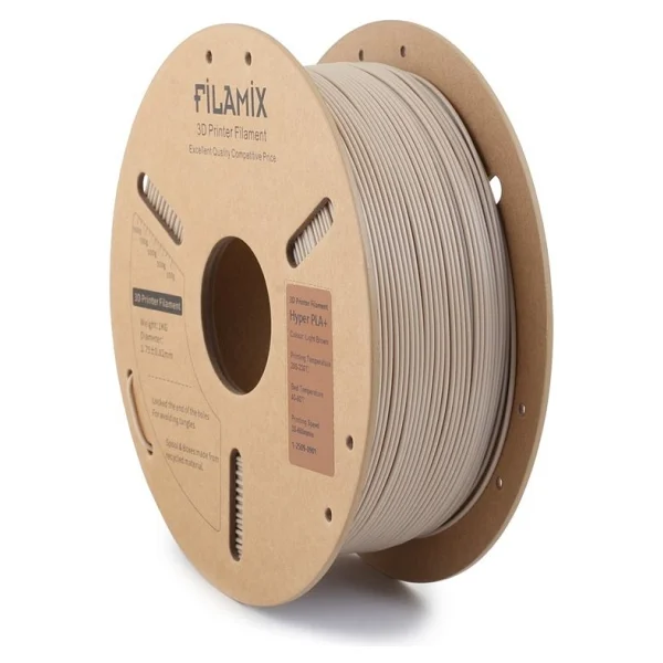 Filamix Hyper Speed PLA 1.75 mm 1 kg Açık Kahve Filament - Görsel 2