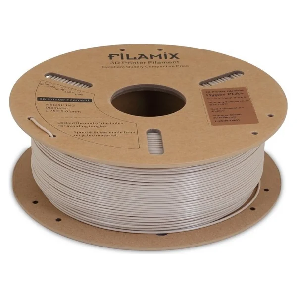 Filamix Hyper Speed PLA 1.75 mm 1 kg Açık Kahve Filament - Görsel 3