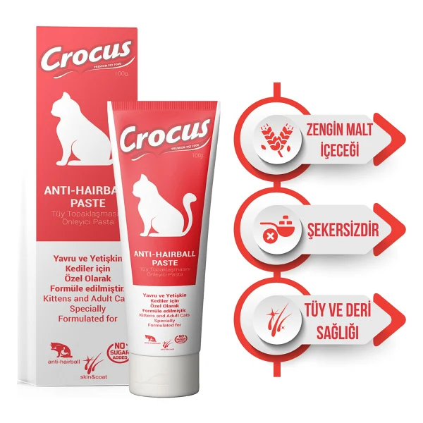 Crocus Anti Hairball 100 gr Malt Kedi Macunu - Görsel 5