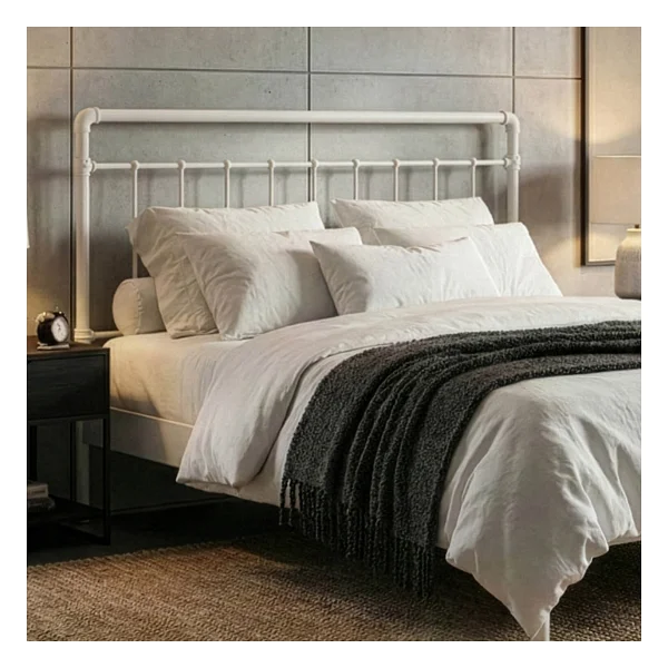 Unimet Odin-S Metal Karyola - Beyaz - Konik Geçme - Konfor Destekli Latalı - 140x190/140x200/160x200/180x200 - 140 x 200 cm - Görsel 2
