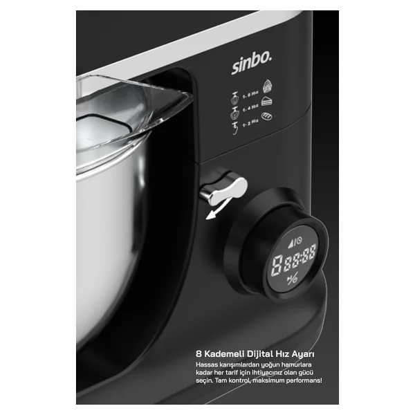 Sinbo SMX-2773 1500 W 7.5 lt Stand Mikser - Görsel 5