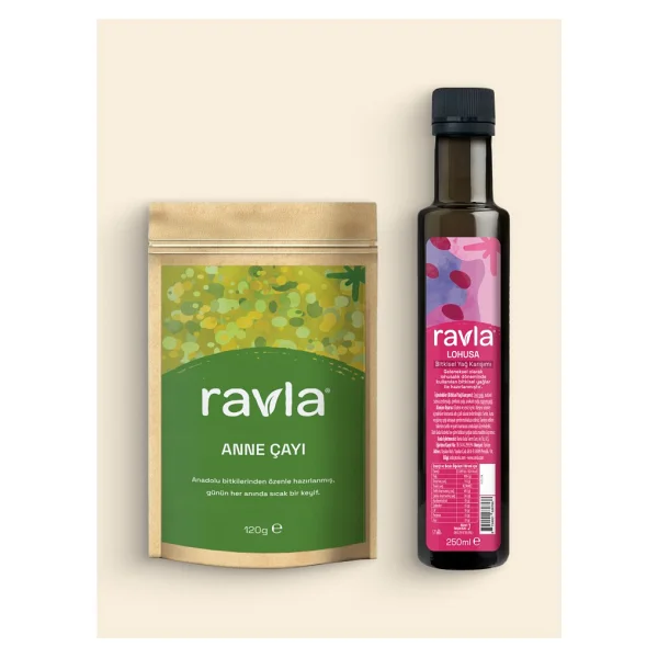 Ravla 2'li Ürün - Anne Çayı - 120g / Lohusa Bitkisel Yağ Karışım - 250ml - Görsel 7