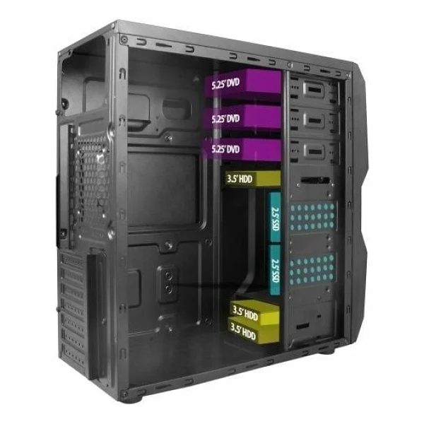 Vento TA-K61 550W Micro ATX 2xUSB2.0/1xUSB3.0 Siyah Kasa - Görsel 10