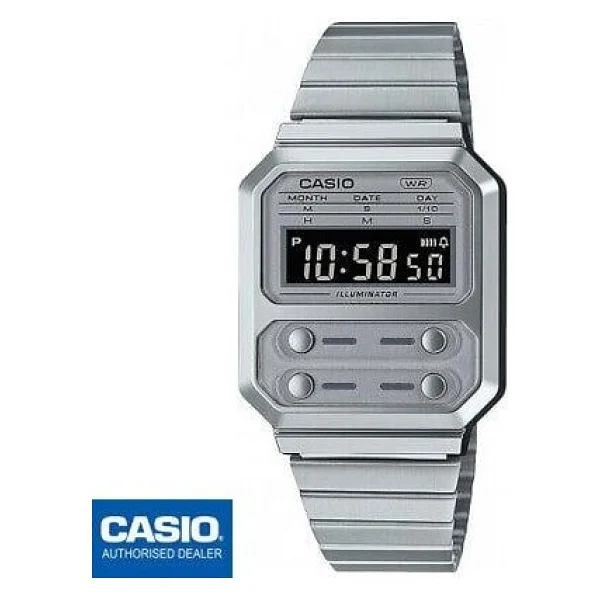 Casio A100WE-7BDF Erkek Kol Saati - Görsel 4