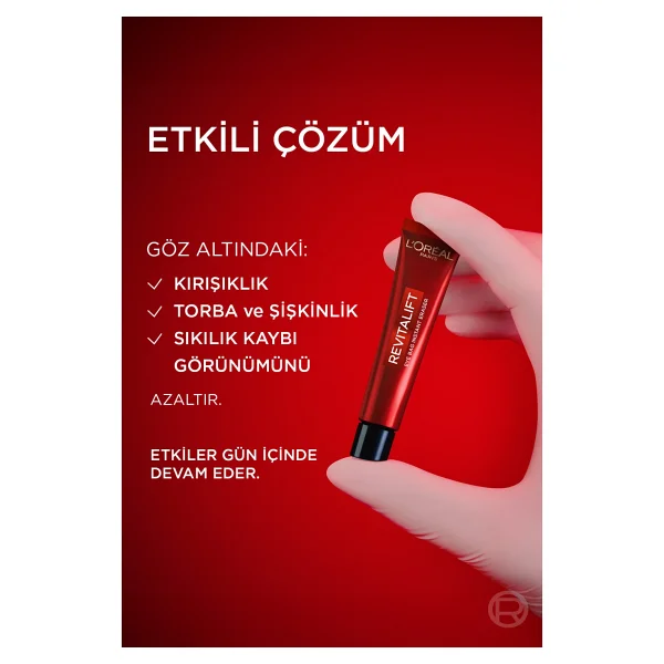 L 'Oreal Paris Revitalift Lazer Eyebag Instant Eraser 15 ml Göz Kremi - Görsel 6