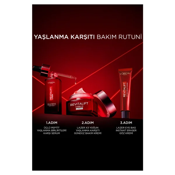 L 'Oreal Paris Revitalift Lazer Eyebag Instant Eraser 15 ml Göz Kremi - Görsel 7