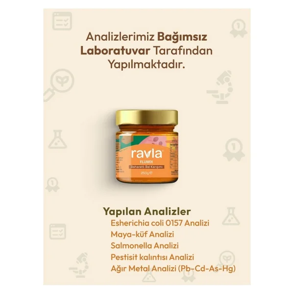 Ravla Kids Flumix Baharatlı Bal Karışımı 250 gr - Görsel 3
