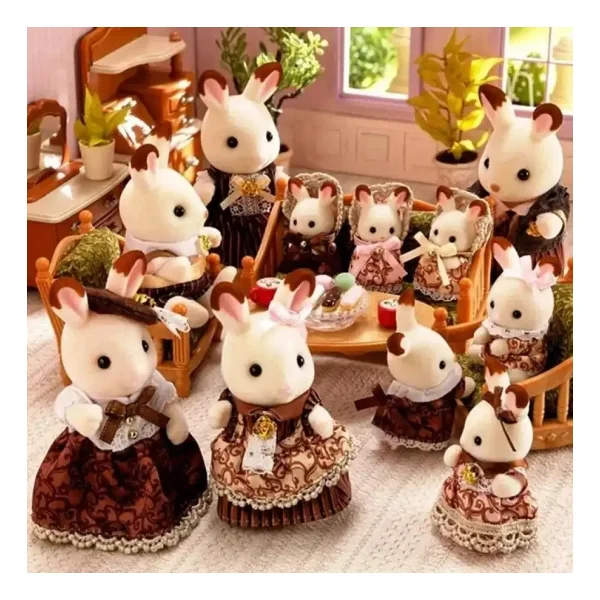 Sylvanian Families Çikolata Kulaklı Tavşan Ailesi Yıl Dönümü Seti 5848 - Görsel 7