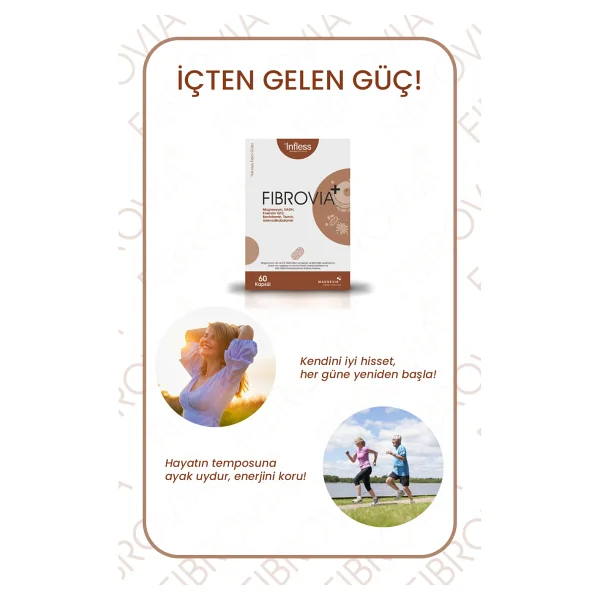 Infless Fibrovia+ Nadh ve Koenzim Q10, Magnezyum Malat Içeren Formül - 60 Kapsül - Görsel 4