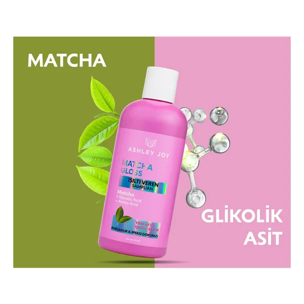 Ashley Joy Matcha Gloss Işıltı ve Parlaklık Veren 400 ml Şampuan - Görsel 8