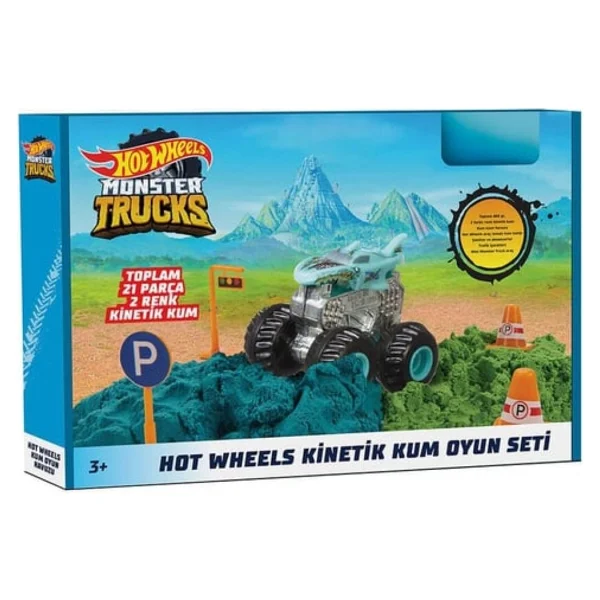 Hot Wheels Monster Trucks Kinetik Kum Oyun Seti HHJ36 - Görsel 4