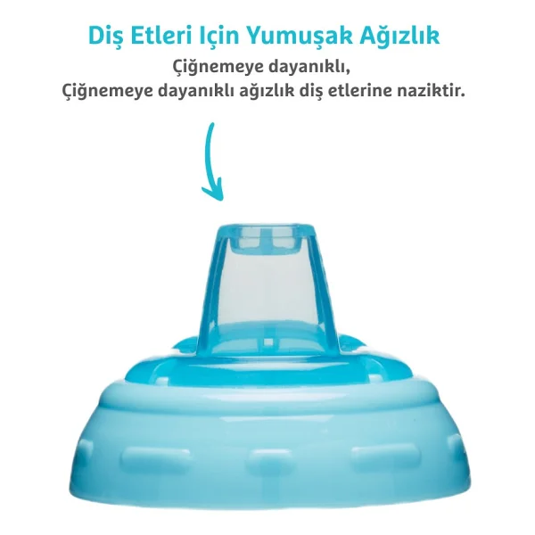 Munchkin Might Grip Mavi 12 Ay+ Alıştırma Bardağı 296 ml - Görsel 3