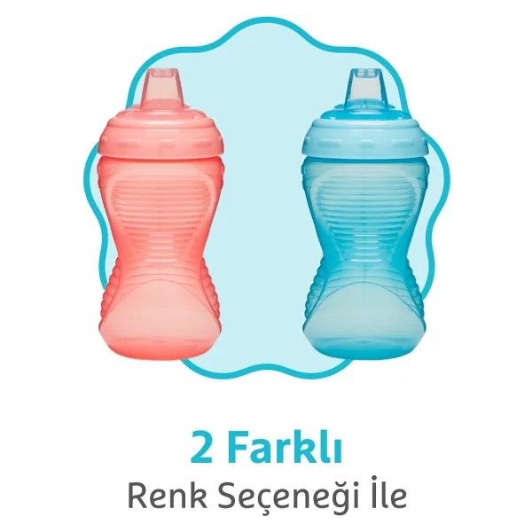 Munchkin Might Grip Mavi 12 Ay+ Alıştırma Bardağı 296 ml - Görsel 4