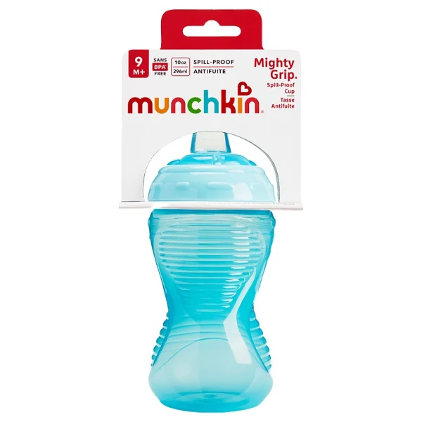 Munchkin Might Grip Mavi 12 Ay+ Alıştırma Bardağı 296 ml - Görsel 6